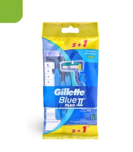 Gillette Blue ll Plus Razor Combo(5+1)